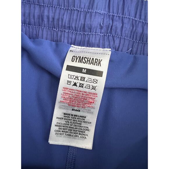 Gymshark Pulse 2 in 1 shorts Court blue size Medium Athletic workout - Picture 6 of 13